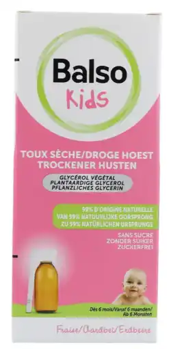 De Online Drogist Balso Kids Droge Hoest Siroop aanbieding