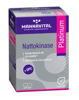 De Online Drogist MannaVital Nattokinase Platinum Capsules aanbieding