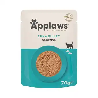 Zooplus Applaws Maaltijdzakjes in Bouillon Voordeelpakket 12 x 70 g Kattenvoer - Tonijnfilet aanbieding