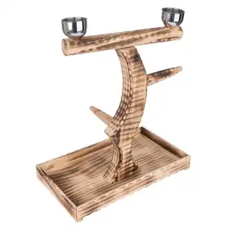 Zooplus L50,5xB29xH52cm Papegaaienzitje hout TIAKI kooi accessoires aanbieding
