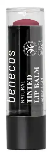 De Online Drogist Benecos Natural Tinted Lip Balm Berry SPF aanbieding