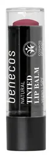 De Online Drogist Benecos Natural Tinted Lip Balm Berry SPF aanbieding