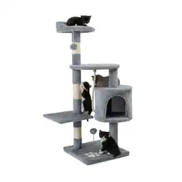 Zooplus Lionto krabpaal, 112cm lichtgrijs voor katten aanbieding