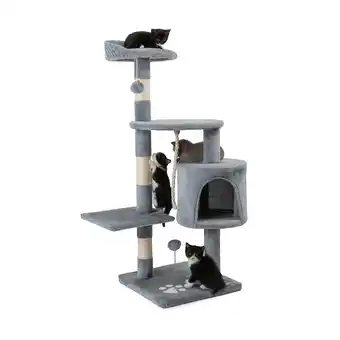 Zooplus Lionto krabpaal, 112cm lichtgrijs voor katten aanbieding