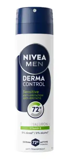 De Online Drogist Nivea Men Derma Control Sensitive Deodorant Spray aanbieding