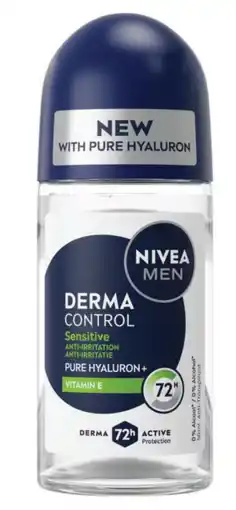 De Online Drogist Nivea Men Derma Control Sensitive Deodorant Roller aanbieding
