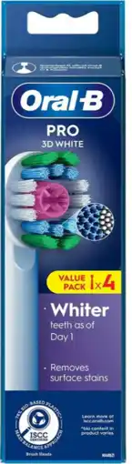 De Online Drogist Oral-B Pro 3D White Opzetborstels aanbieding