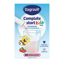 De Online Drogist Dagravit Kids Complete Start Drinkbare Multivitaminen Aardbeien Sachets aanbieding