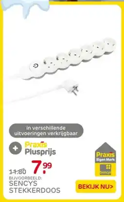 Praxis Sencys stekkerdoos aanbieding