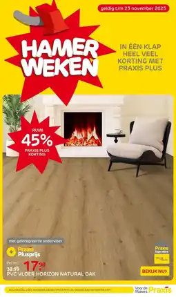 Praxis PVC Vloer horizon natural oak aanbieding