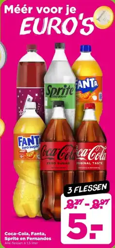 PLUS Coca-Cola, Fanta, Sprite en Fernandes aanbieding