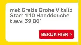 Praxis met Gratis Grohe Vitalio Start 110 Handdouche aanbieding