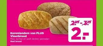 PLUS Korenlanders van PLUS Vloerbrood aanbieding