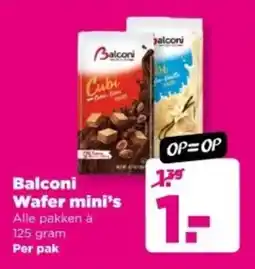 PLUS Balconi Wafer mini's aanbieding