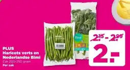 PLUS PLUS Haricots verts en Nederlandse Bimi aanbieding
