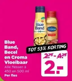 PLUS Blue Band, Becel en Croma Vloeibaar aanbieding