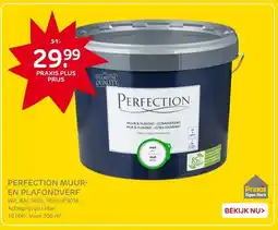 Praxis Perfection muur en plafondverf aanbieding