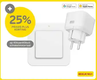 Praxis Op Klikaanklikuit schakelmateriaal aanbieding