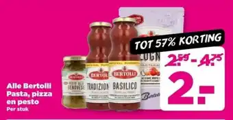 PLUS Alle Bertolli Pasta, pizza en pesto aanbieding