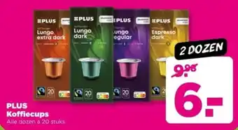 PLUS PLUS Koffiecups aanbieding