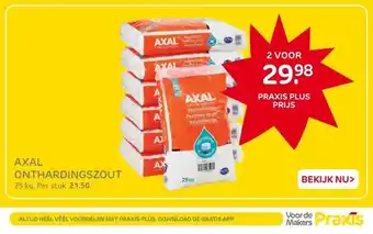 Praxis Axal onthardingszout aanbieding