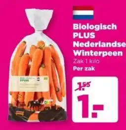PLUS Biologisch PLUS Nederlandse Winterpeen aanbieding