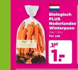 PLUS Biologisch PLUS Nederlandse Winterpeen aanbieding