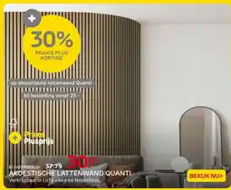 Praxis Op Akoestische lattenwand quanti aanbieding