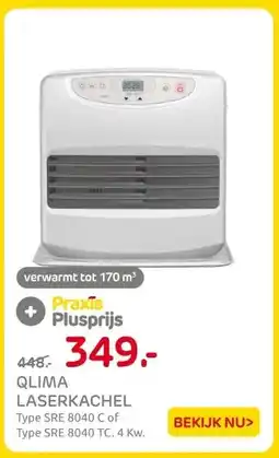 Praxis Qlima laserkachel aanbieding