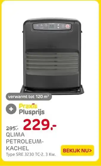 Praxis Qlima Petroleum kachel aanbieding