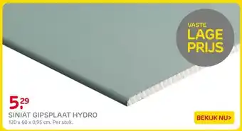 Praxis Siniat Gipsplaat Hydro aanbieding