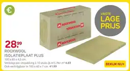 Praxis Rockwool isolatieplaat plus aanbieding