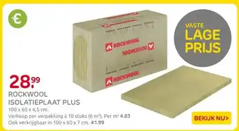 Praxis Rockwool isolatieplaat plus aanbieding