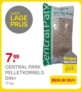 Praxis Central park pelletkorrels DIN+ aanbieding