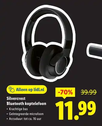 Lidl Silvercrest bluetooth koptelefoon aanbieding