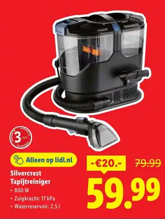 Lidl Silvercrest Tapijtreiniger aanbieding