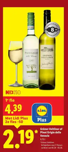 Lidl Grüner Veltliner of Pinot Grigio delle Venezie aanbieding
