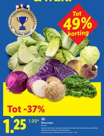 Lidl Diverse kolen aanbieding