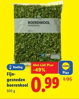Lidl Fijn- gesneden boerenkool aanbieding