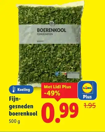 Lidl Fijn- gesneden boerenkool aanbieding
