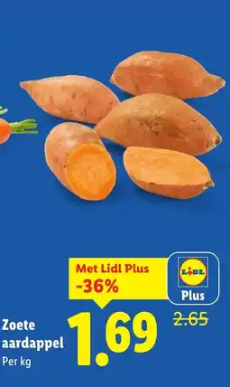 Lidl Zoete aardappel aanbieding
