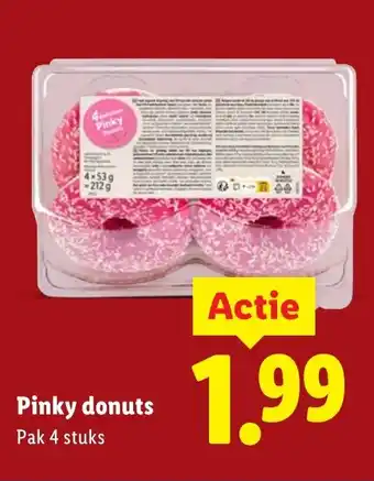 Lidl Pinky donuts aanbieding