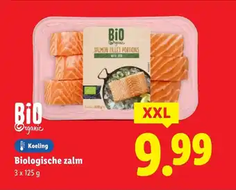 Lidl Biologische zalm aanbieding