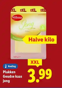 Lidl Plakken Goudse kaas jong aanbieding