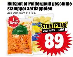 Dirk Hutspot of poldergoud geschilde hollandse elstar appels stamppot aardappelen aanbieding