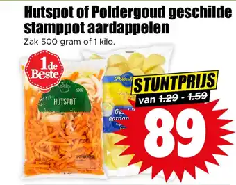 Dirk Hutspot of poldergoud geschilde hollandse elstar appels stamppot aardappelen aanbieding