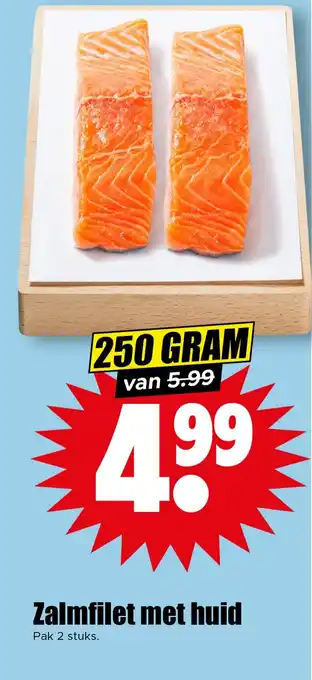Dirk Zalmfilet met huid aanbieding