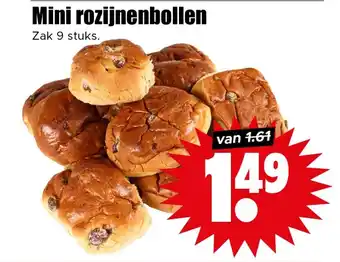 Dirk Mini rozijnenbollen aanbieding