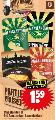 Dirk Maaslander of Old Amsterdam kaasplakken aanbieding