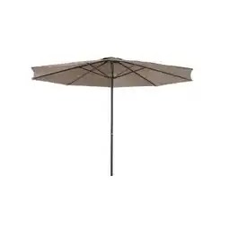 Praxis Central Park Parasol Sunny - D 350cm - Taupe - Met Opwindmechanisme 180g/m² Aluminium Mast aanbieding